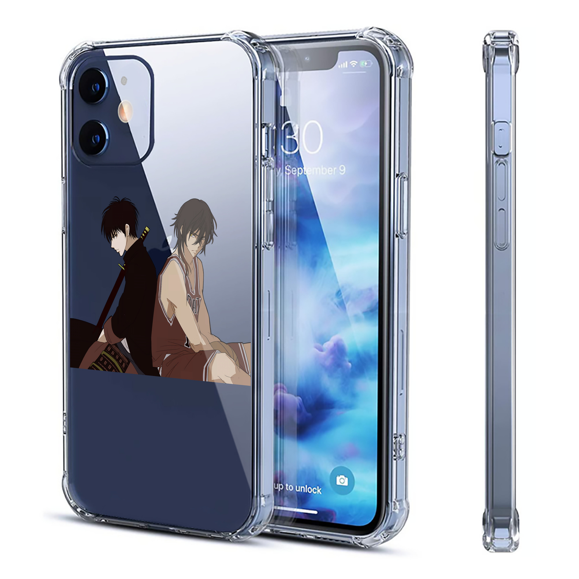 （画像用） SLAM DUNK／スラムダンク 【iPhone 12シリーズ対応】透明スマホケース（クリアソフトケース）